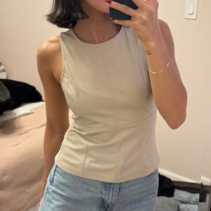 Faux Leather Top - Going out/Work